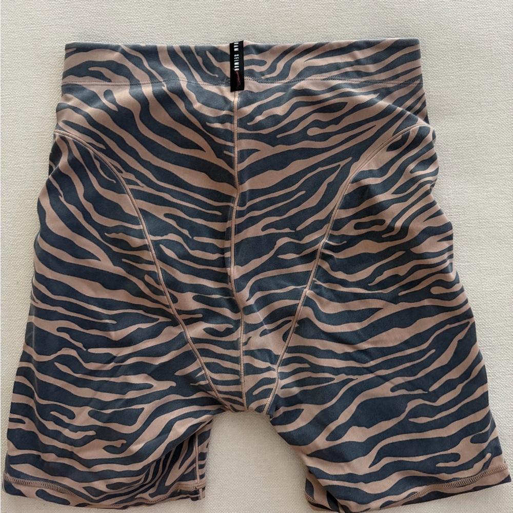 Adam Selman sport French cut zebra biker shorts size M - Picture 5 of 6